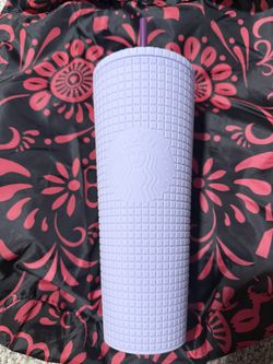 Starbucks 24oz Grid Matte Lilac Tumbler