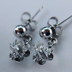  Diamond Buttercup Earrings Ball 