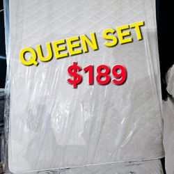 Brand New  Queen Set $189 << Mattress And Box Spring