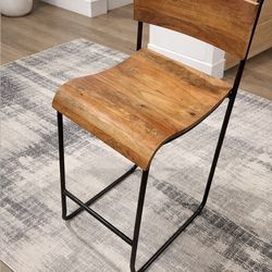 Modern wood stools. (2) set