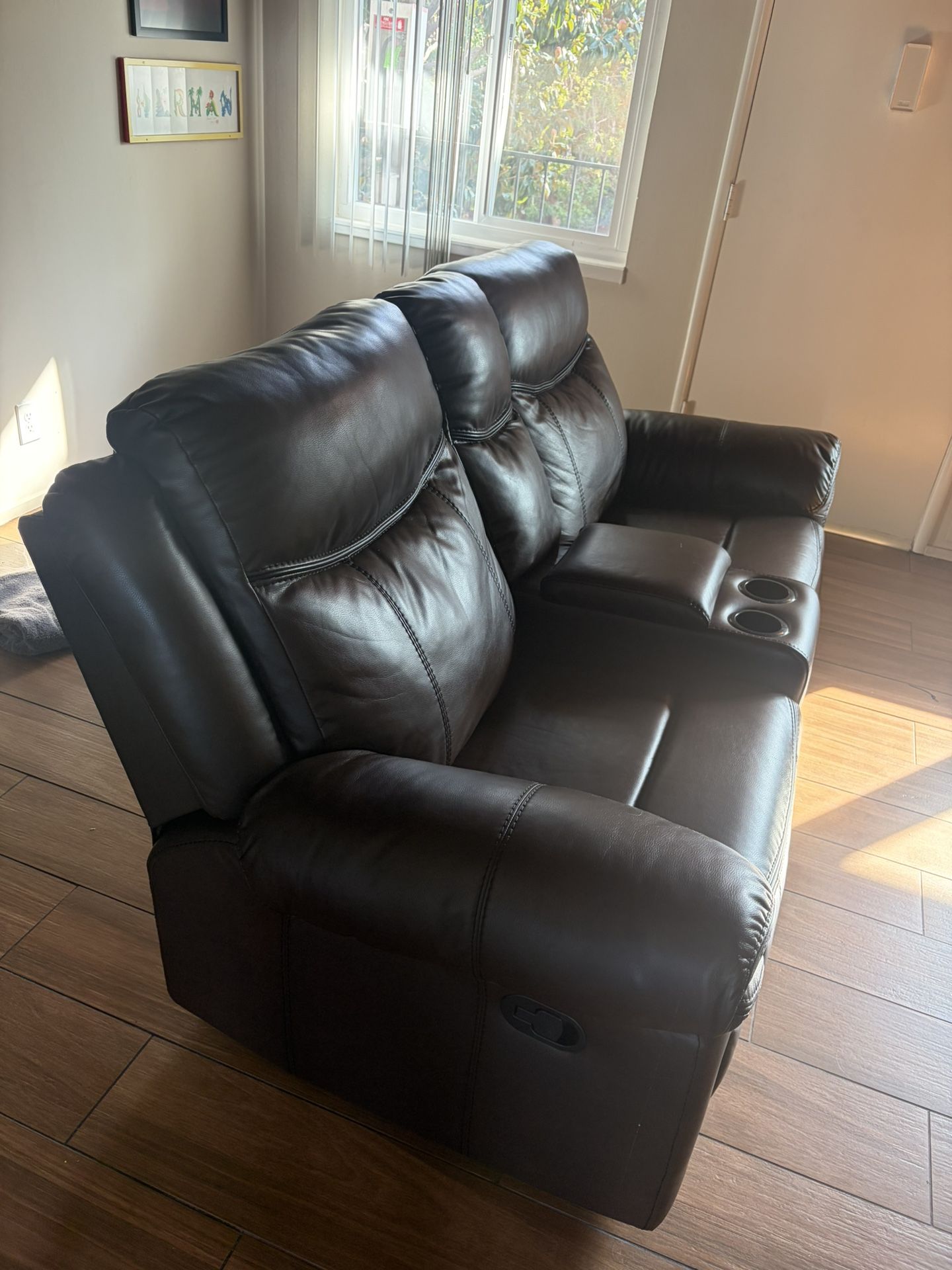 Brown Leather Recliner  