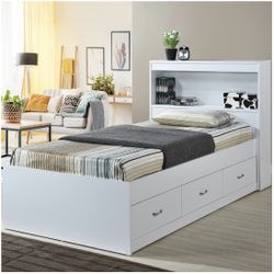 Twin Bed With Drawer 