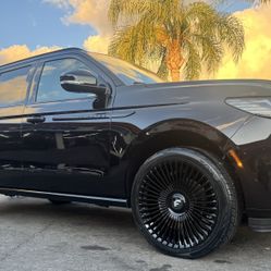 Forgiato Trimestre 24x10 Glossy Black 6x135 With Toyo St III 285/40R24 Tires 🔥🔥🔥