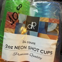Cups Neon Shot Cups Party Events