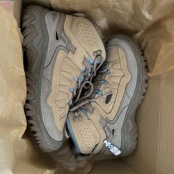 KEEN Women’s Sz 5.5 Targhee IV Mid Waterproof Hiking Shoe Safari/Reef Waters  NEW