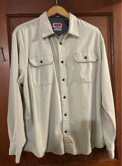 Wrangler Flex for Comfort Long Sleeved Button Down Shirt, Size:XL