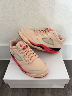 Nike Air Jordan 5 Retro Low Arctic Orange Siren Red-Black DA8016 Women 7
