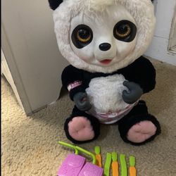 Animal Babies "Crunchy Munchy" Baby Panda toy
