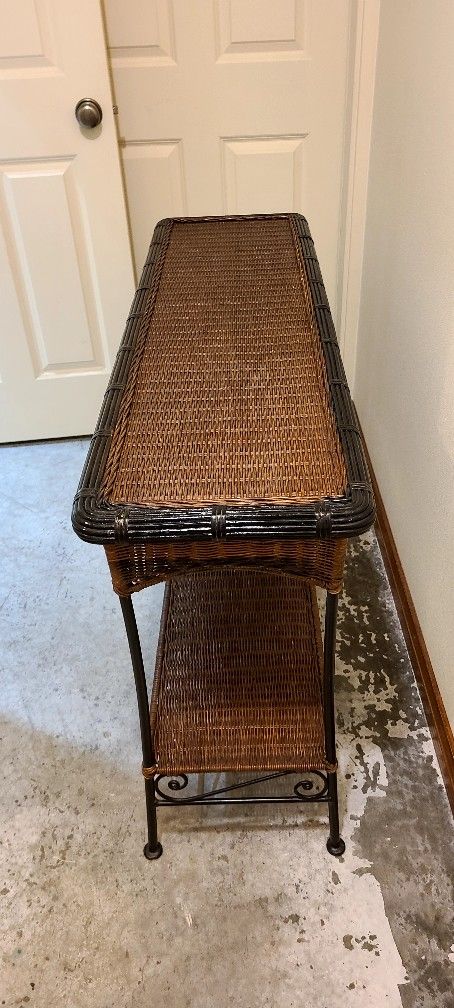 Wicker Sofa Table