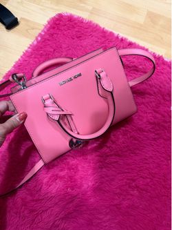 Michael Kors Pink Saffiano Leather Satchel