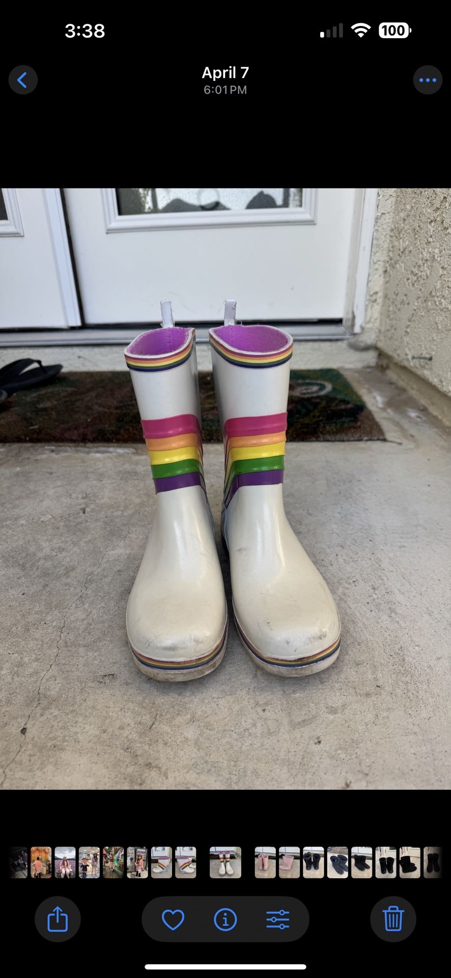 GAP RARE RAINBOW BOOTS TODDLER RAIN