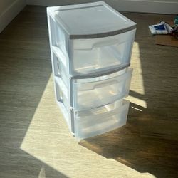 Plastic Drawers 14 1/2 Deep X 12 1/2 Wide X 24” Tall