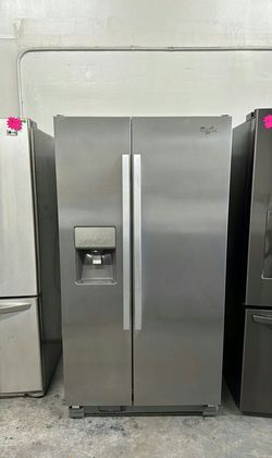 Whirlpool Side by Side Stainless Steel - LED Lighting Energy Efficient