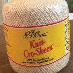 New J&P Coats Beige Yarn