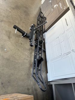 Motorcycle Carrier 500 lbs Capacity Heavy Duty Steel Hitch Mount Rack with Anti-Tilt Lock Device Straps $130.