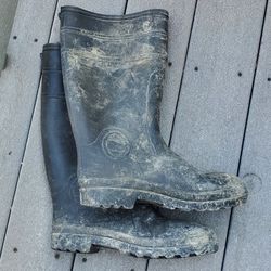 Boots Rubber Workforce Brand 2 Pairs One Steel Toe