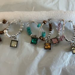 Wine Glass Charms New 6 Pieces