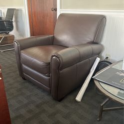 Clean Leather Recliner