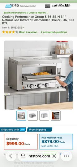New in box broiler