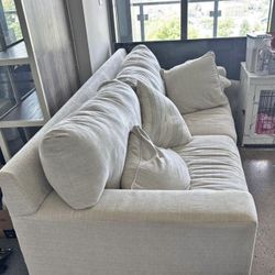 Ashley Furniture White Sofa 