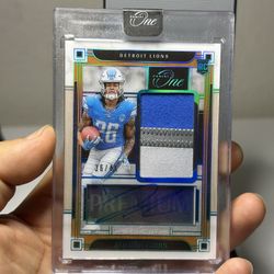 Jahmyr Gibbs Panini One Sealed RPA /49