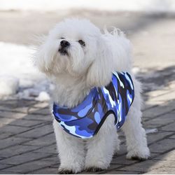 New Medium Dog Clothes Camo Dog Sweater Reversible Puppy Clothes Waterproof Chihuahua Clothes Dog Jacket Medium Dog Clothes Winter Coat 