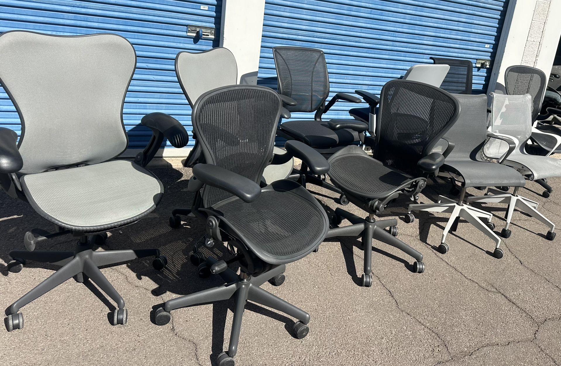 Herman Miller Aeron's A/B/C Mirra Setu Sayl Cosm Steelcase Amia