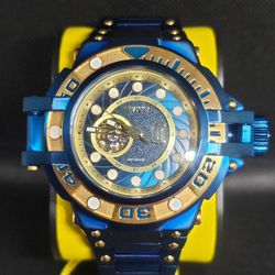NEW AUTHENTIC Invicta Jason Taylor Automatic Men's Watch - 54mm, Blue