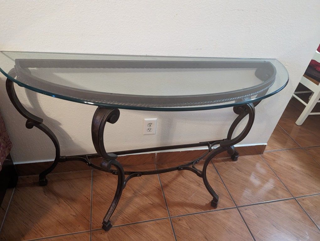 Glass Console Table