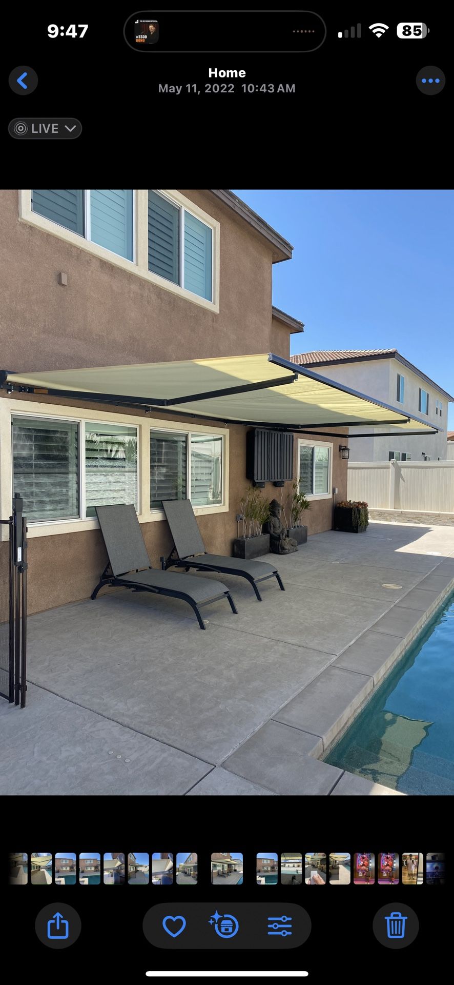 Motorized Awning 20x10