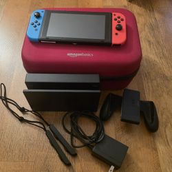 Nintendo Switch 1 Console with Docking Station And Carrying Case