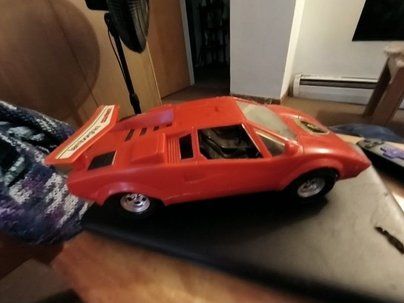 Plastic Toy Lamborghini About 10 Long Tootsie Toys 