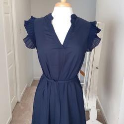 Shein Blue Sheer Dress