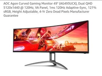 AOC's Agon 49" Untra-Wide Monitor