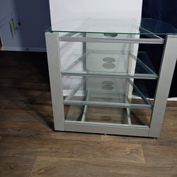 Glass TV stand