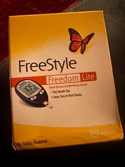 Abbott FreeStyle Freedom Lite Blood Glucose Meter Monitoring System