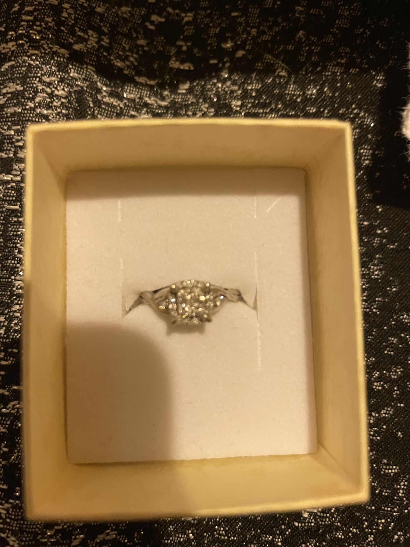 14 White gold engagement ring