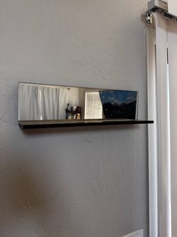 West Elm mirror shelf