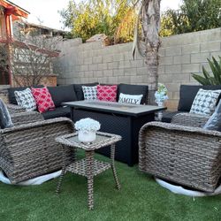 Brand New Patio Outdoor  Furniture Set With Fire Pit 