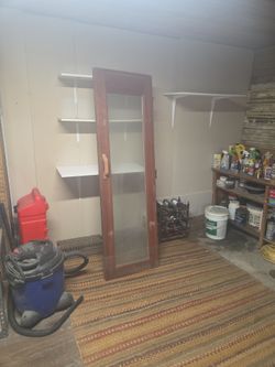 Glass door.