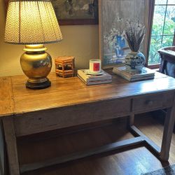 18th Century French Antique Pine Farm Table 