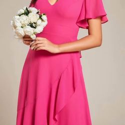 Vestido De Fiesta Rosa 