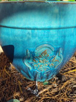 Very large and very very heavy Thick Clay planter garden pot MACETERO HIGANTE DE PURO BARRO PESADO PESADO PESADO