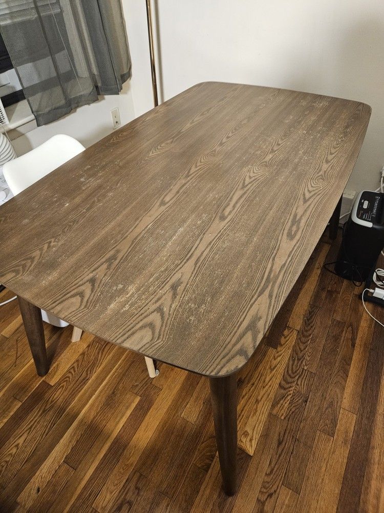 Dark Walnut Sturdy Dining Table