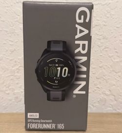 Garmin Forerunner 165 Running Smartwatch AMOLED Display Training Black