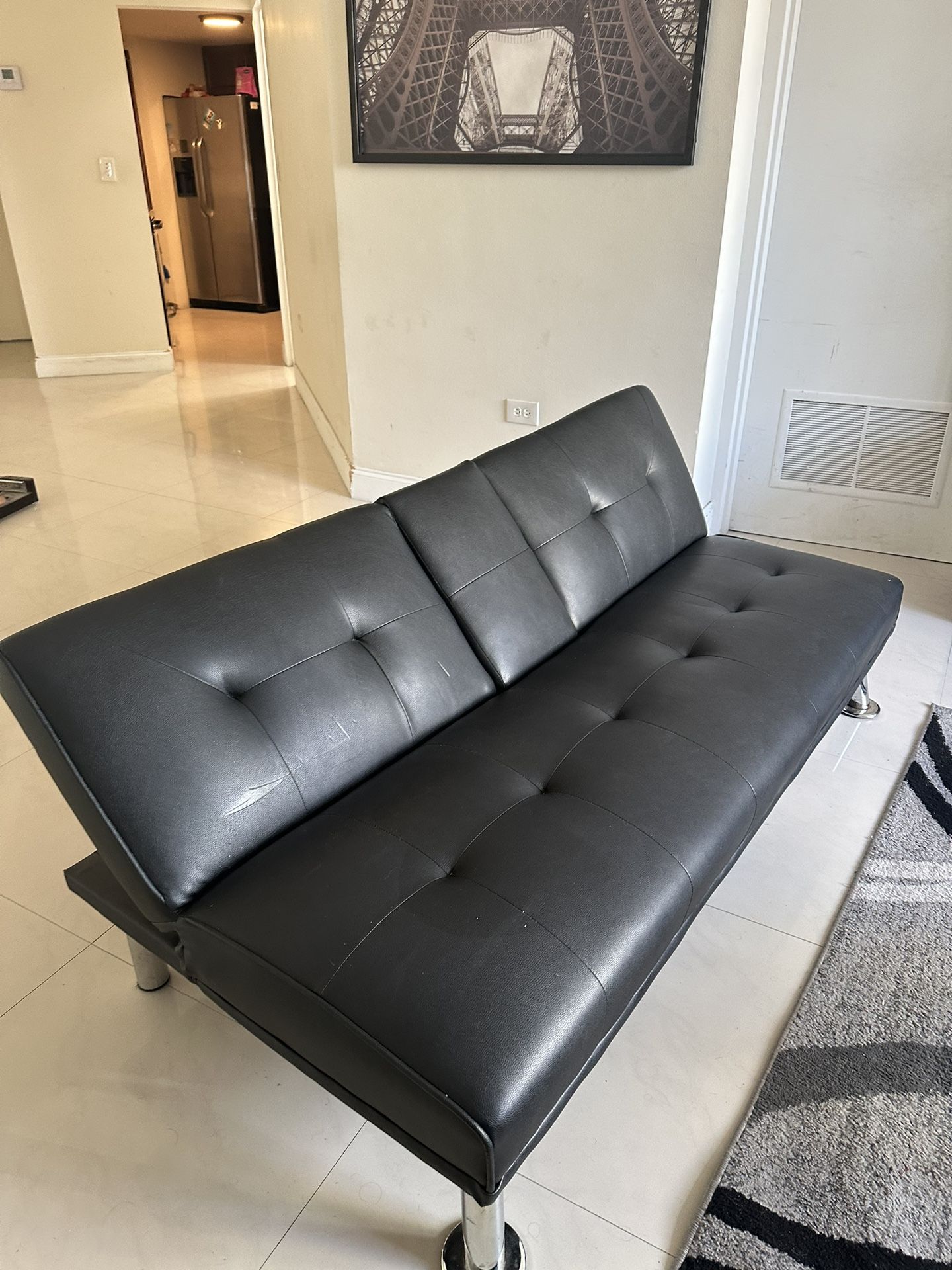 Black futon Sofa