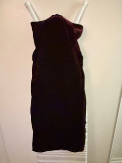 Dark Burgundy velvet skirt small