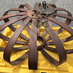 Antique Wooden Light Fixture 