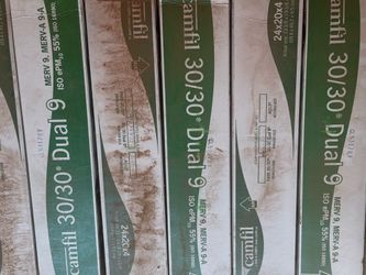 6pack of air filters size-24X20X1 Merv 9