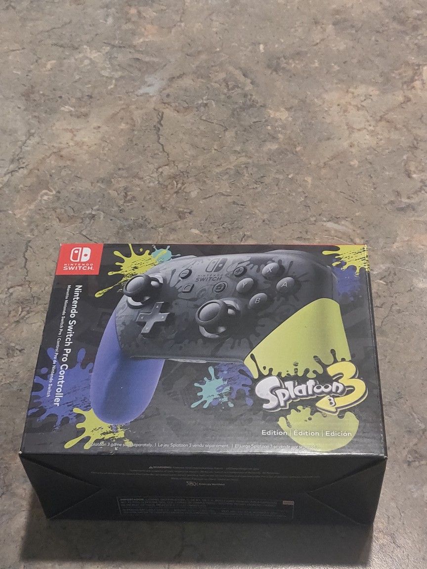 Splatoon 3 Switch Pro Controller New In Box